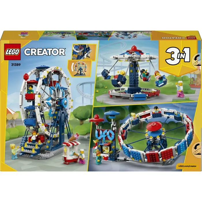 Lego Creator 3-en-1 31389 La Grande Roue Légendaire - Jeu de Construction 8 Ans - Décoration Chambre