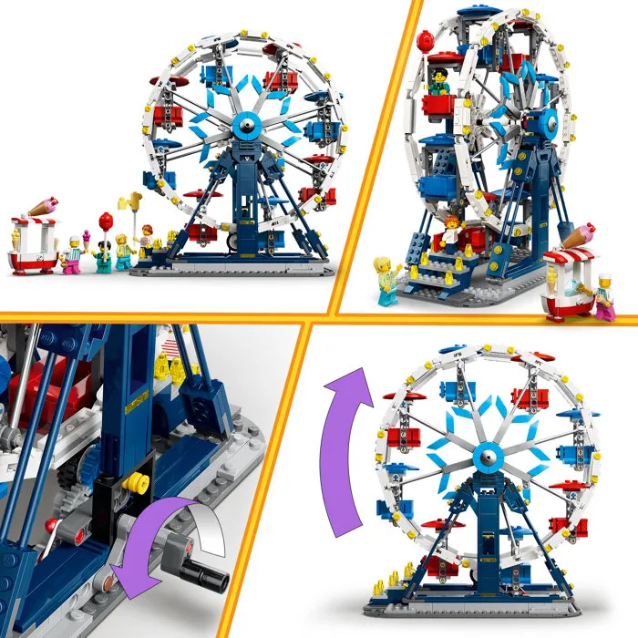 Lego Creator 3-en-1 31389 La Grande Roue Légendaire - Jeu de Construction 8 Ans - Décoration Chambre