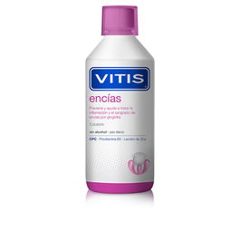 Vitis Gums Bain de Bouche 500 ml pour Gencives : Anti-inflammatoire et Anti-saignement, Prévention Gingivite