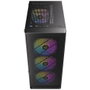 Antec AX26 ARGB Boîtier PC Gaming ATX Noir, 4 Ventilateurs FRGB, Panneau Trempé