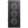 Antec AX26 ARGB Boîtier PC Gaming ATX Noir, 4 Ventilateurs FRGB, Panneau Trempé