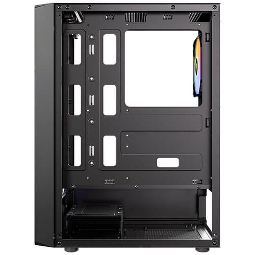 Antec AX26 ARGB Boîtier PC Gaming ATX Noir, 4 Ventilateurs FRGB, Panneau Trempé