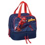 SAFTA Sac à goûter isotherme Spiderman Marvel avec compartiments, double anse et porte-carte, 20x15x20 cm