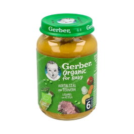 GERBER Pot pour bébé Légumes et bœuf Bio 190g - Hortalizas Ternera
