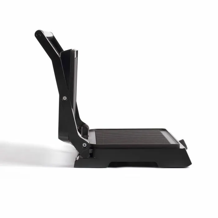 Livoo DOC223 - Grill viande et panini - 2200W - 2 plaques rainurées antiadhésives - Ouverture 180° - Surface 29x23 cm - Fonction plancha - Récupérateur de graisse amovible