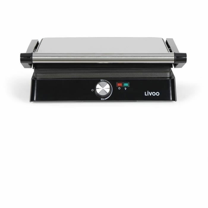 Livoo DOC223 Grill viande et panini 2200W Gris et noir Livoo DOC223 Grill viande et panini 2200W Gris et noir