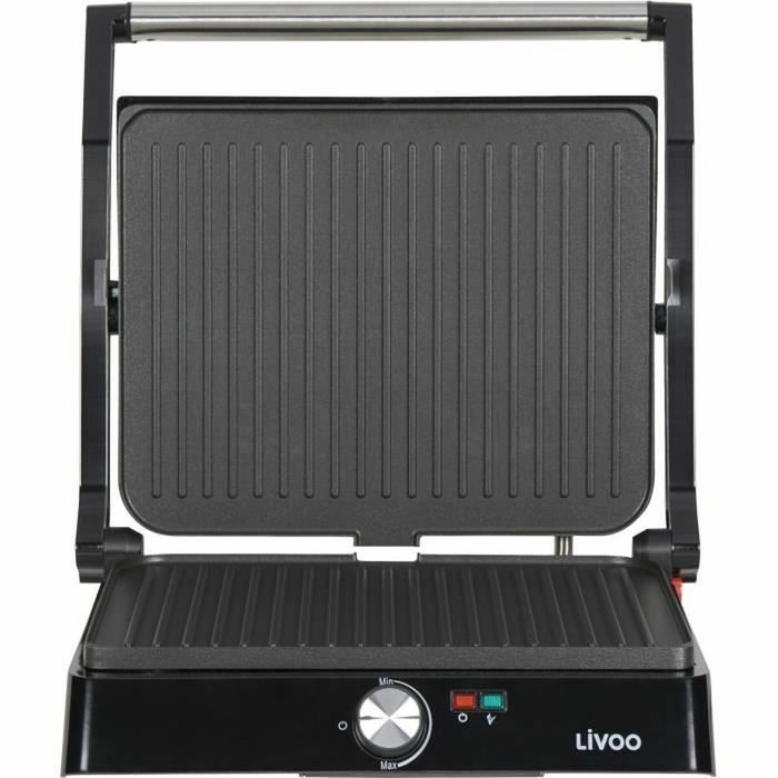 Livoo DOC223 Grill viande et panini 2200W Gris et noir Livoo DOC223 Grill viande et panini 2200W Gris et noir