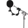 QUIKLOK Filtre Anti-Pop avec Bras Articulé pour Microphone - Longueur 400 mm, Diamètre 157 mm, Noir