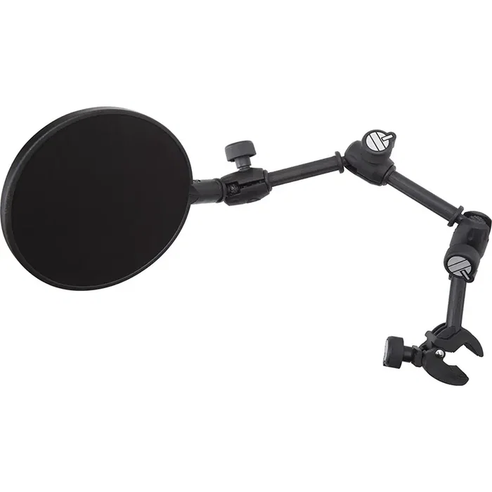 QUIKLOK Filtre Anti-Pop avec Bras Articulé pour Microphone - Longueur 400 mm, Diamètre 157 mm, Noir