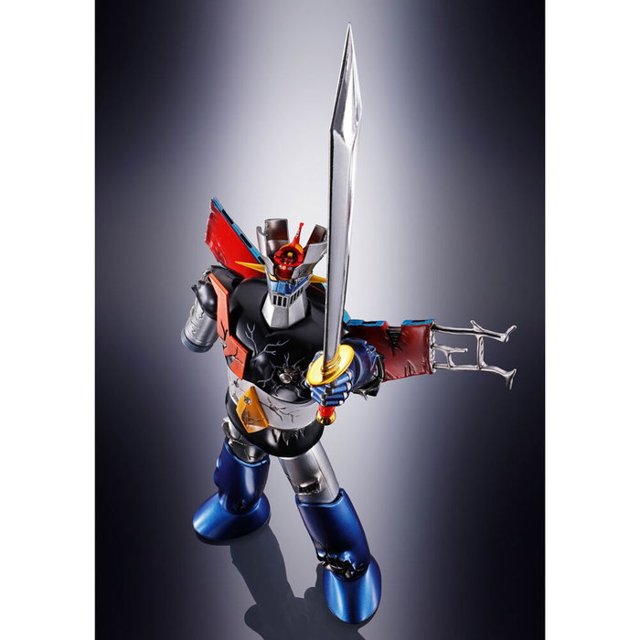 TAMASHII NATIONS Figuarts GX-105D Mazinger Z Kakumei Shinka - Mazinger Z Version Endommagée Figurine Articulée 16.5 cm avec Jet Scrander et Accessoires
