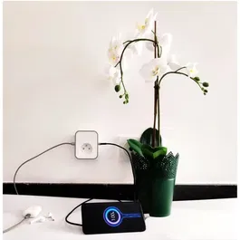 Konyks Priska - Prise connectée Wi-Fi Bluetooth 16A avec 2 ports USB-A et compteur de consommation - Compatible Google Home Alexa