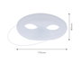 Innspiro Set de 12 antifaces en PVC flocado blanc 17x9,5cm