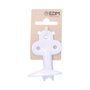 Edm Colgador de zinc lacado blanco 7 x 7 cm