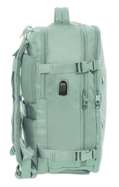 Safta Sac à dos cabine voyage pour ordinateur 15,6 pouces - 29x44x19 cm, vert pastel Safta Sac à dos cabine voyage pour ordinateur 15,6 pouces - 29x44x19 cm, vert pastel