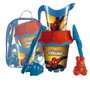 Unice Mochila cubo de playa Spiderman avec tamis, pelle, râteau et moules 18 cm PVC dès 2 ans