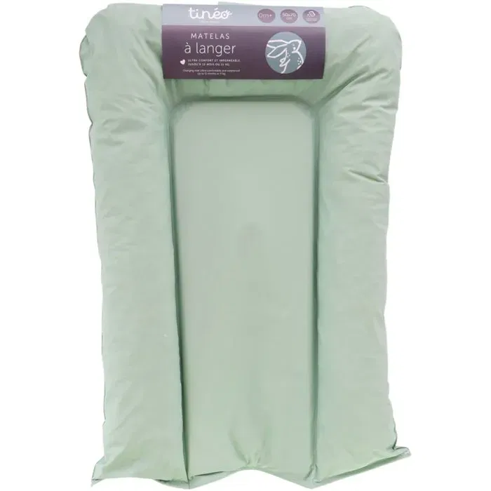 Matelas à langer Tineo Flocons - PVC imperméable 50x70 cm - Matelas moelleux confort sécurité bébé avec bords rehaussés