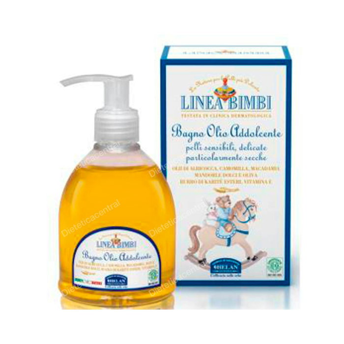 Linea Bimbi - Huile de bain adoucissante pour bébé - 240ml - Formulée aux huiles d'abricot, de camomille, de macadamia et d'amande douce - Sans parabènes Linea Bimbi - Huile de bain adoucissante pour bébé - 240ml - Formulée aux huiles d'abricot, de camomille, de macadamia et d'amande douce - Sans parabènes
