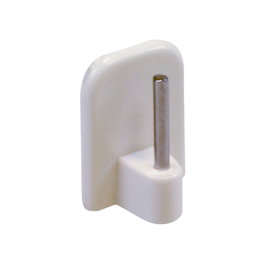 RIEL CHYC Crochet adhésif 23,5x17 mm pour barre de vitrage métallique