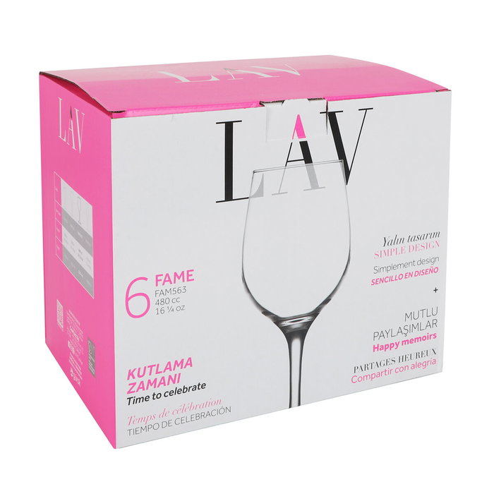 LAV Set de verres à vin Fame high, 6 pièces LAV Set de verres à vin Fame high, 6 pièces