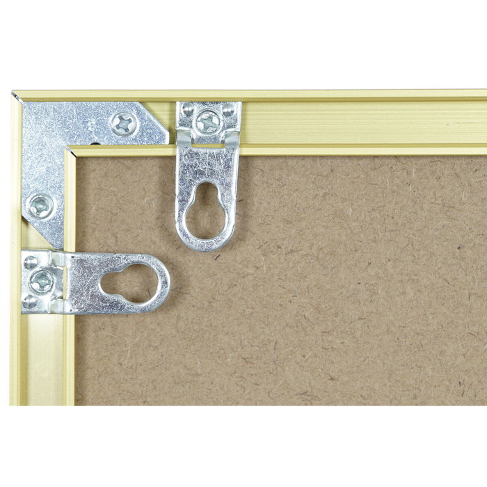 DKD Home Decor Cadre Abstrait Moderne Bleu et Doré (Lot de 2)