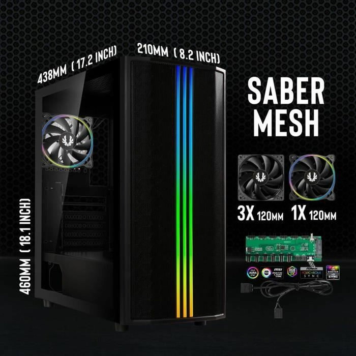 BitFenix Saber Mesh Noir