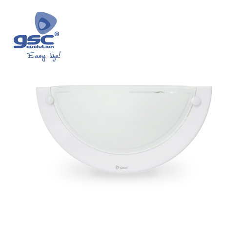 GSC Evolution Applique mural semi-circulaire blanc E27 (60W)