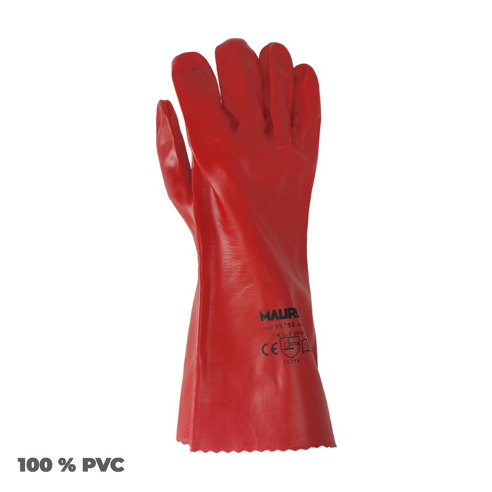 MAURER Gant Wolfpack PVC rouge 35 cm