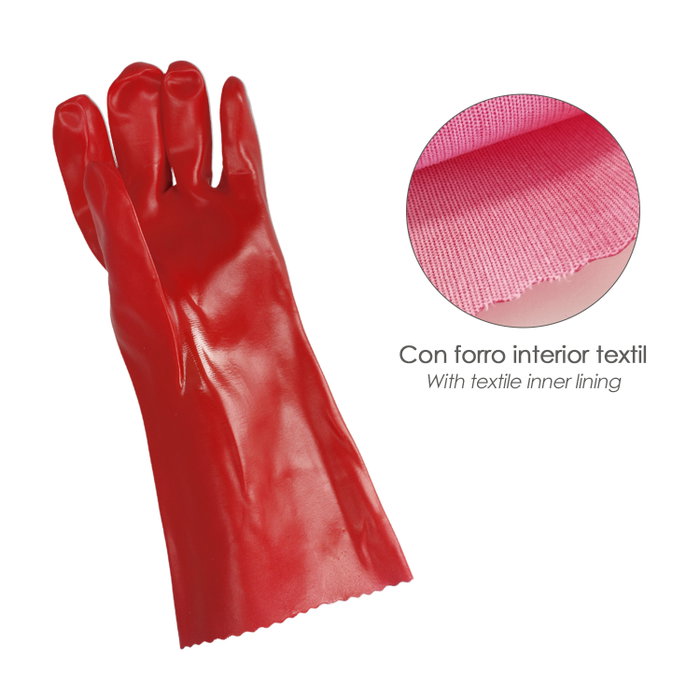 MAURER Gant Wolfpack PVC rouge 35 cm