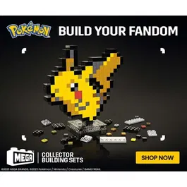 MEGA Pokémon Pikachu Coffret de Construction Rétro 400 Pièces HTH74 - Pixel Art à Exposer