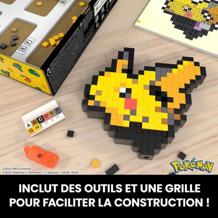 MEGA Pokémon Pikachu Coffret de Construction Rétro 400 Pièces