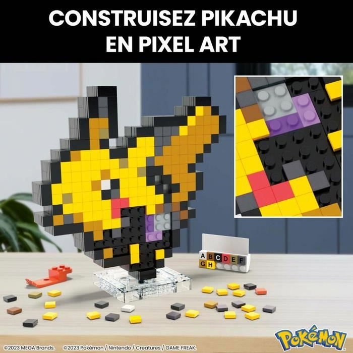 MEGA Pokémon Pikachu Coffret de Construction Rétro 400 Pièces