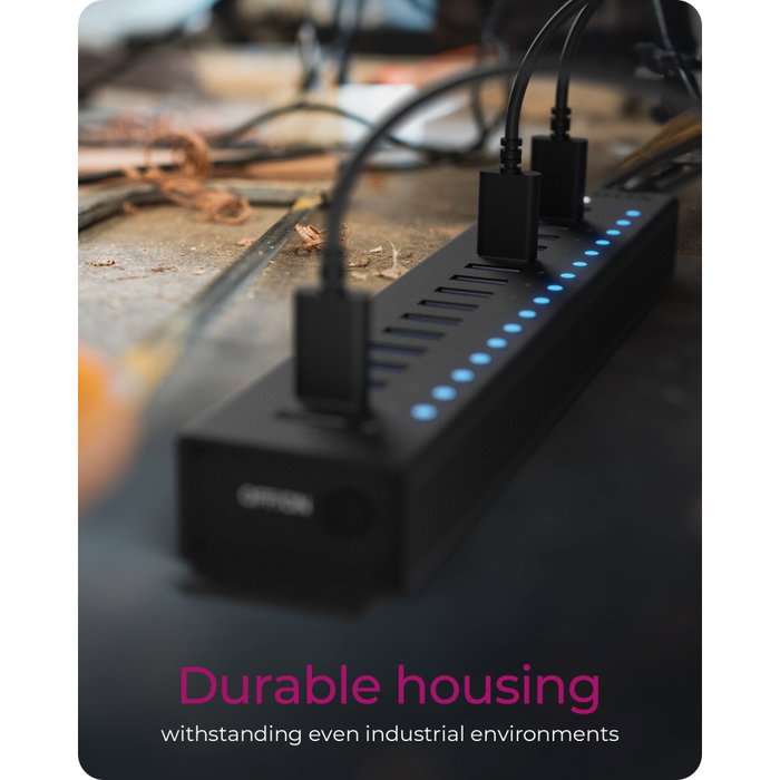 Icy IB-HUB1717-U3 Hub USB 16+1 ports