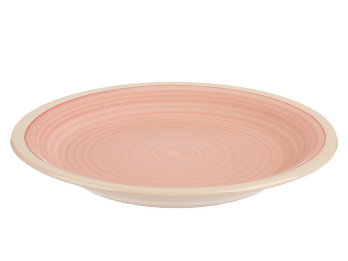 Vessia Assiette à dessert en grès rose bord 19 cm (Set de 36)
