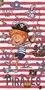 Secaneta Toalla microfibra estampada kidmap - Serviette de bain en microfibre imprimée, 75 x 150 cm, à partir de 3 ans