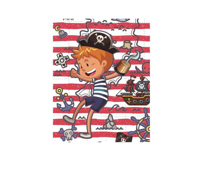 Secaneta Toalla microfibra estampada kidmap - Serviette de bain en microfibre imprimée, 75 x 150 cm, à partir de 3 ans