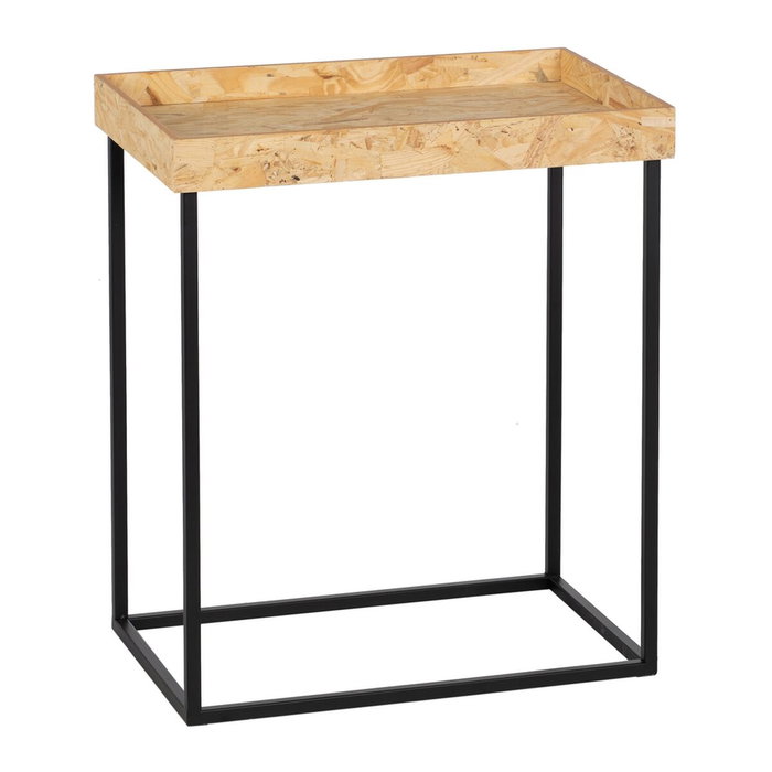 Jeu de 3 tables Noir Naturel Fer Bois MDF 57,5 x 37,5 x 67,5 cm (3 Unités) Jeu de 3 tables Noir Naturel Fer Bois MDF 57,5 x 37,5 x 67,5 cm (3 Unités)