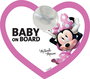 Licensing CZ10422 BéBé À Bord Minnie Signal Ventouse Voiture Rose/Blanc 20 cm