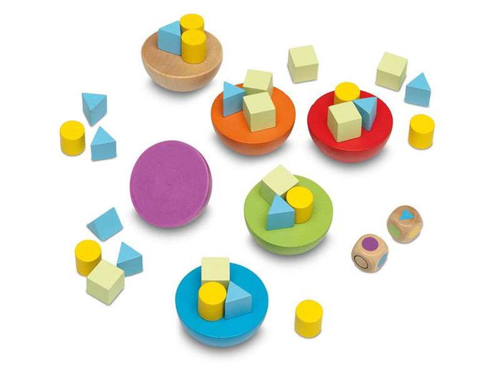 Cayro Equilibry - Jeu d'équilibre en bois pour 2 joueurs - Recommandé de 3 à 5 ans - Version multilingue