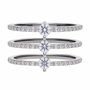 Diamonfire Bague en Argent et Zirconia Taille 17 Gris