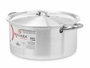 Kinvara Casserole en Aluminium 28 cm 8 L Argent Compatible Gaz Four et Lave-vaisselle (Set de 6)