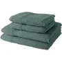Today - Lot de 2 serviettes de bain 50x90 cm et 2 draps de bain 70x130 cm - 100% coton 450 g/m² - Céladon