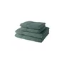 Today - Lot de 2 serviettes de bain 50x90 cm et 2 draps de bain 70x130 cm - 100% coton 450 g/m² - Céladon