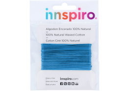 Innspiro Cordon en coton ciré bleu ciel 2,0 mm, 5 m