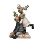 DKD Home Decor Décorations de Noël Renne en Résine (Lot de 4) - 13 x 6 x 18 cm