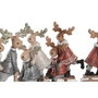 DKD Home Decor Décorations de Noël Renne en Résine (Lot de 4) - 13 x 6 x 18 cm