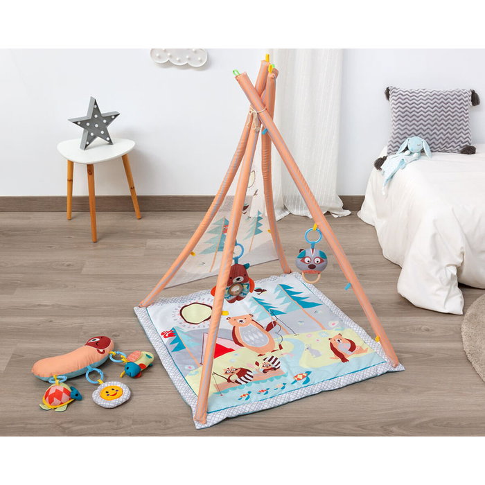 BigBuy Kids Tapis de jeu Teepee-mantita de forêt