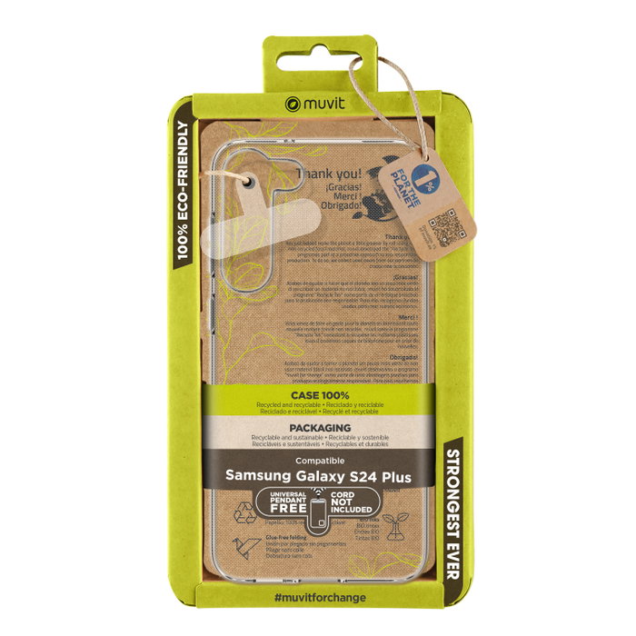 Muvit Recycletek Coque de Protection Recyclée pour Samsung Galaxy S24 Muvit Recycletek Coque de Protection Recyclée pour Samsung Galaxy S24