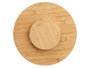 KINVARA Table tournante en bambu Naturel (Lot de 6)