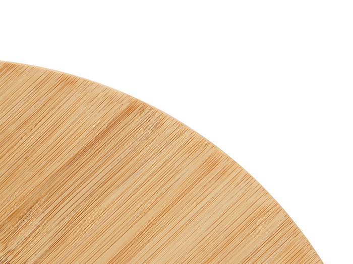 KINVARA Table tournante en bambu Naturel (Lot de 6)