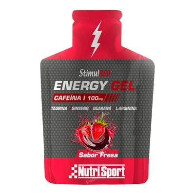 NUTRISPORT Stimulred Energy Gel Fresa 24 Uds - Gel énergétique à la fraise avec caféine, taurine, guarana et ginseng NUTRISPORT Stimulred Energy Gel Fresa 24 Uds - Gel énergétique à la fraise avec caféine, taurine, guarana et ginseng